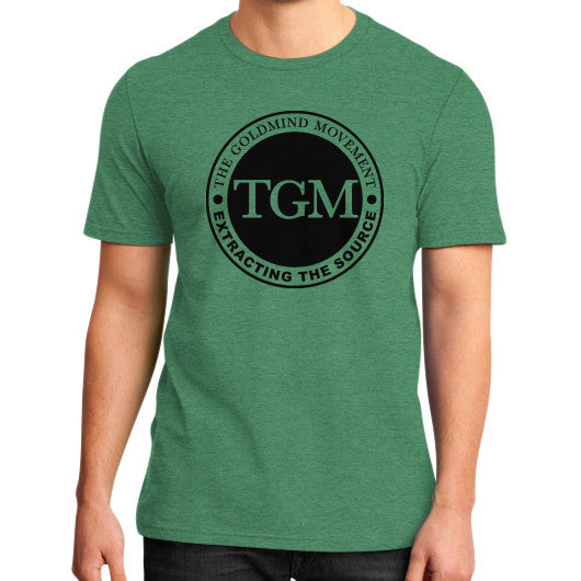 District T-Shirt (on man) Heather green dipi