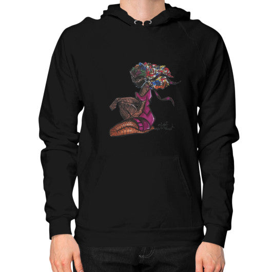 Hoodie (on man) Black - dipi