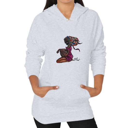 Hoodie (on woman) Heather grey - dipi
