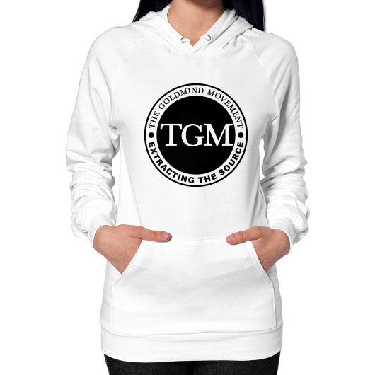 Hoodie (on woman) White dipi