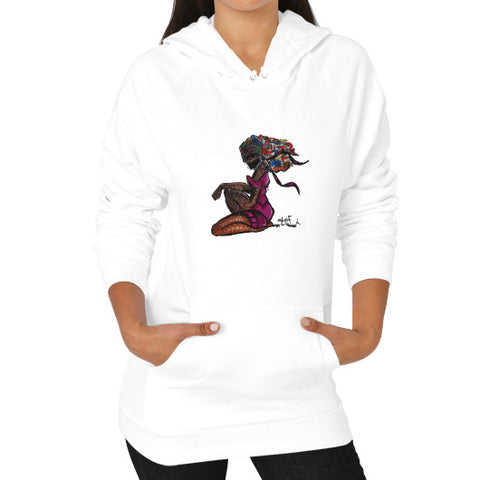 Hoodie (on woman) White - dipi
