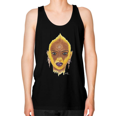 Unisex Fine Jersey Tank (on man) Black - dipi