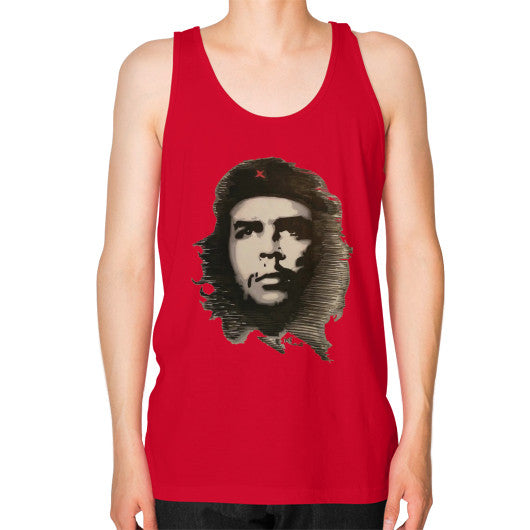 Unisex Fine Jersey Tank (on man) Red - dipi