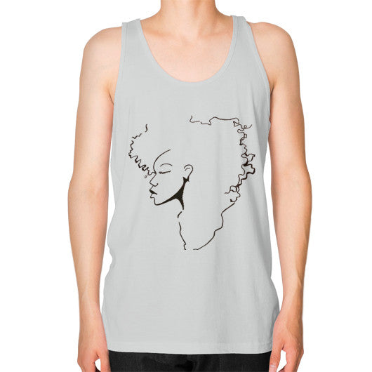 Unisex Fine Jersey Tank (on man) Silver - dipi