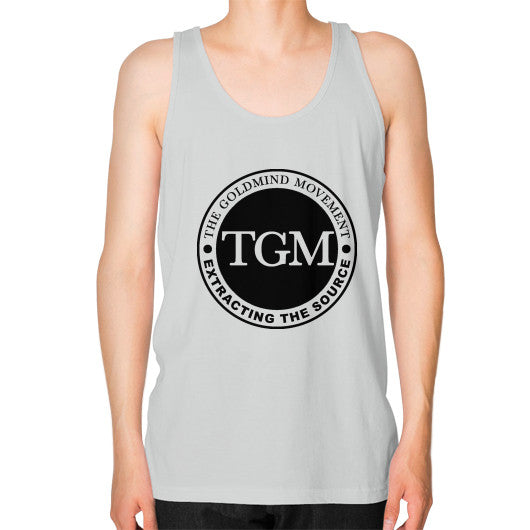 Unisex Fine Jersey Tank (on man) Silver dipi