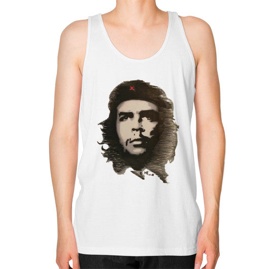 Unisex Fine Jersey Tank (on man) White - dipi