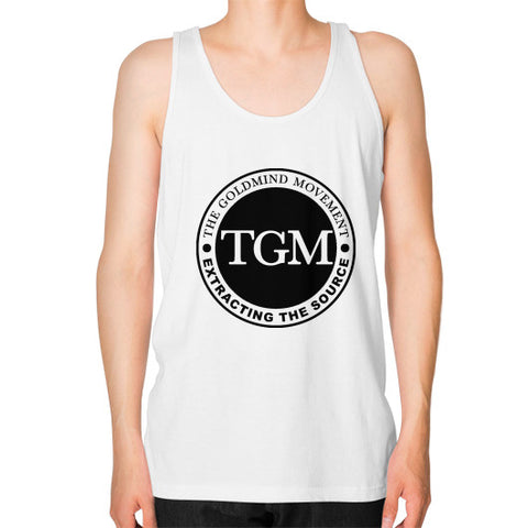 Unisex Fine Jersey Tank (on man) White dipi