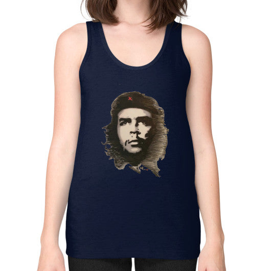 Unisex Fine Jersey Tank (on woman) Navy - dipi