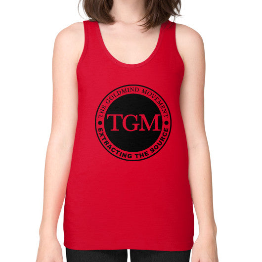 Unisex Fine Jersey Tank (on woman) Red dipi
