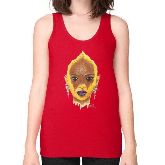 Unisex Fine Jersey Tank (on woman) Red - dipi