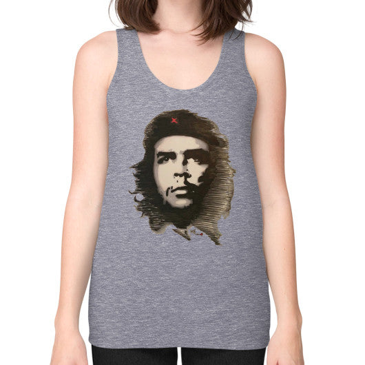Unisex Fine Jersey Tank (on woman) Tri-Blend Grey - dipi