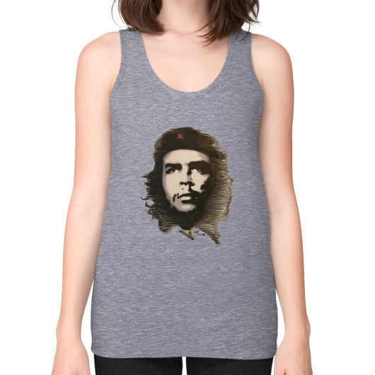 Unisex Fine Jersey Tank (on woman) Tri-Blend Grey - dipi