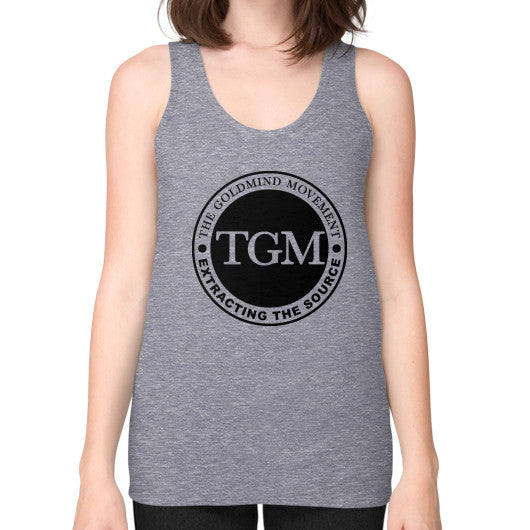 Unisex Fine Jersey Tank (on woman) Tri-Blend Grey dipi