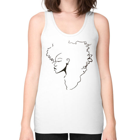 Unisex Fine Jersey Tank (on woman) White - dipi