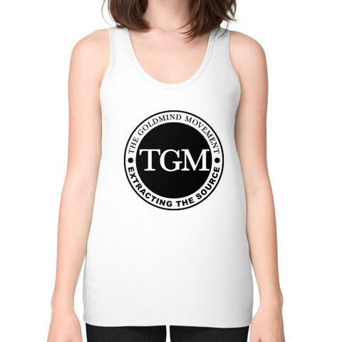Unisex Fine Jersey Tank (on woman) White dipi