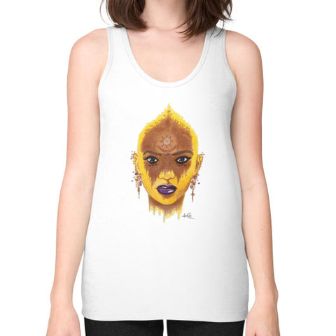 Unisex Fine Jersey Tank (on woman) White - dipi