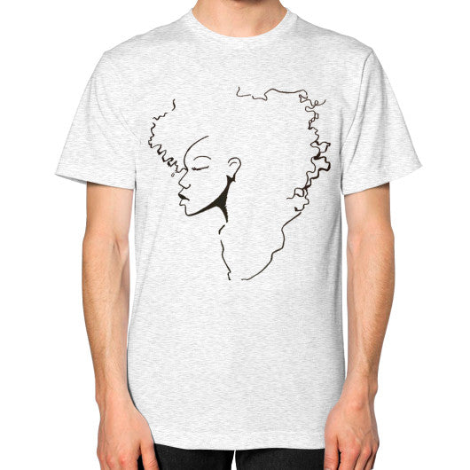 Unisex T-Shirt (on man) Ash grey - dipi