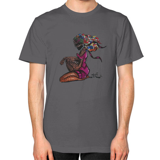 Unisex T-Shirt (on man) Asphalt - dipi