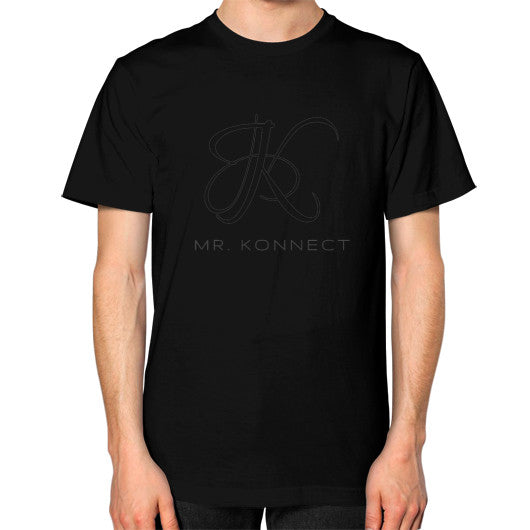 Unisex T-Shirt (on man) Black dipi