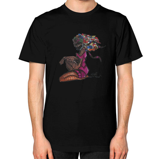 Unisex T-Shirt (on man) Black - dipi