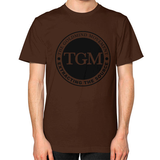 Unisex T-Shirt (on man) Brown dipi