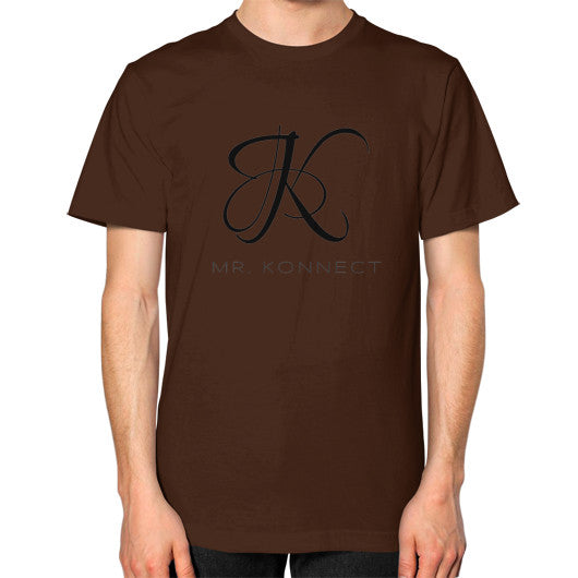 Unisex T-Shirt (on man) Brown dipi