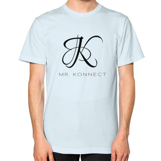 Unisex T-Shirt (on man) Light blue dipi