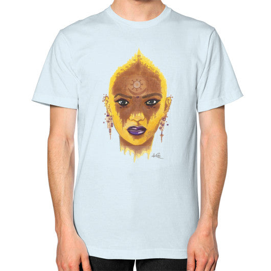 Unisex T-Shirt (on man) Light blue - dipi