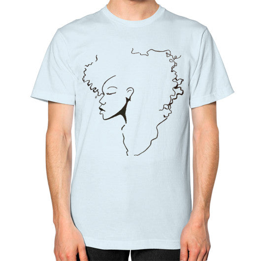 Unisex T-Shirt (on man) Light blue - dipi