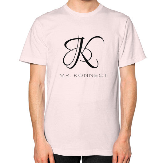 Unisex T-Shirt (on man) Light pink dipi