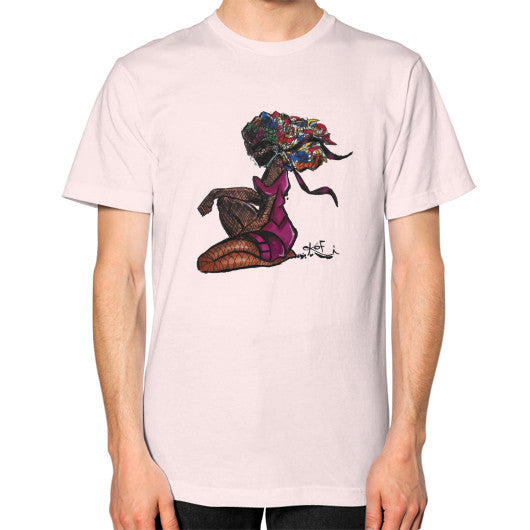 Unisex T-Shirt (on man) Light pink - dipi