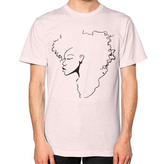 Unisex T-Shirt (on man) Light pink - dipi