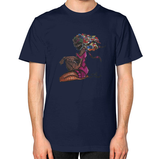 Unisex T-Shirt (on man) Navy - dipi
