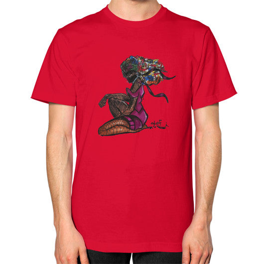 Unisex T-Shirt (on man) Red - dipi