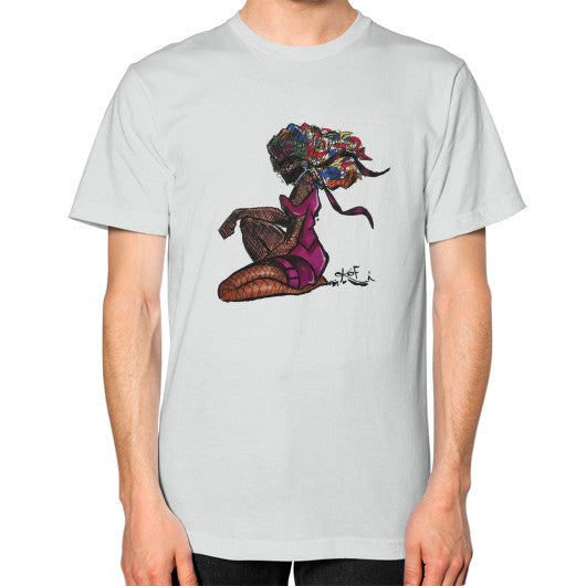 Unisex T-Shirt (on man) Silver - dipi
