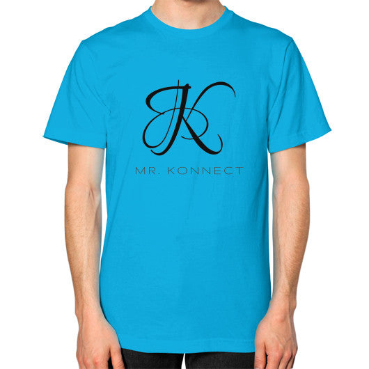 Unisex T-Shirt (on man) Teal dipi