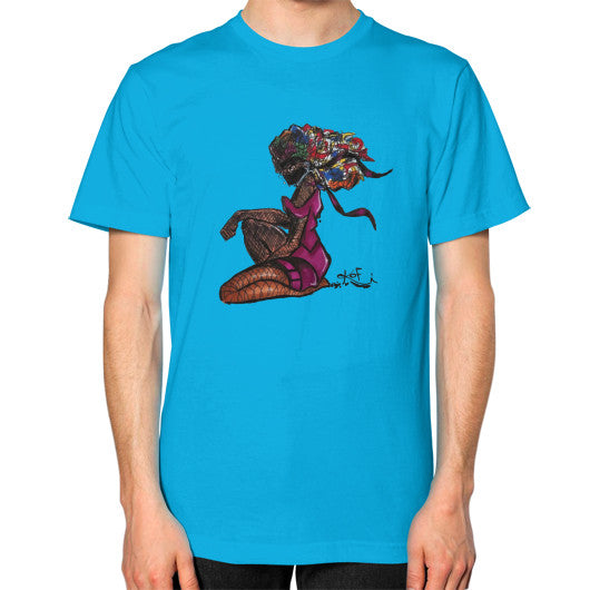 Unisex T-Shirt (on man) Teal - dipi