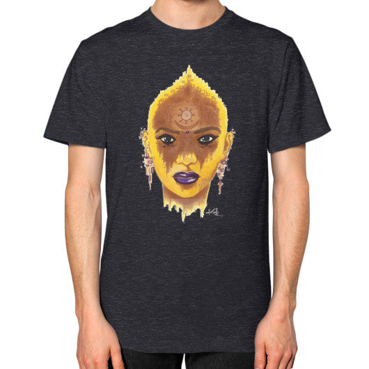 Unisex T-Shirt (on man) Tri-Blend Black - dipi