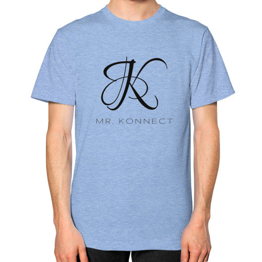 Unisex T-Shirt (on man) Tri-Blend Blue dipi