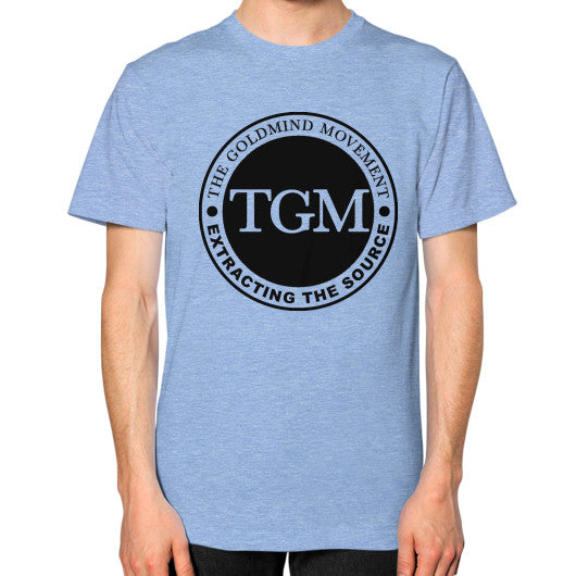 Unisex T-Shirt (on man) Tri-Blend Blue dipi
