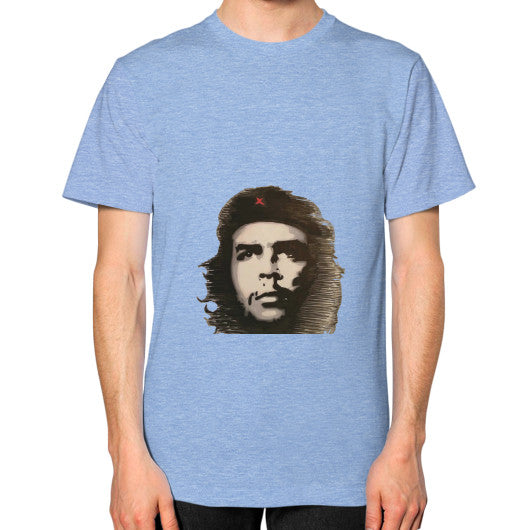 Unisex T-Shirt (on man) Tri-Blend Blue - dipi