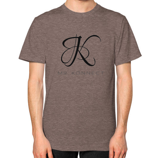 Unisex T-Shirt (on man) Tri-Blend Coffee dipi