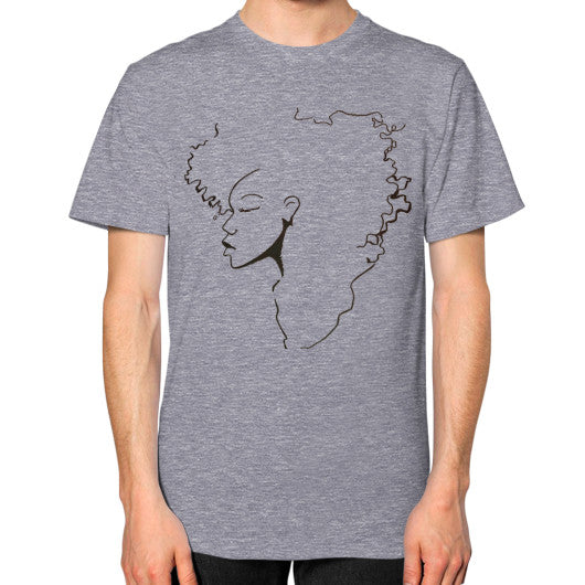 Unisex T-Shirt (on man) Tri-Blend Grey - dipi