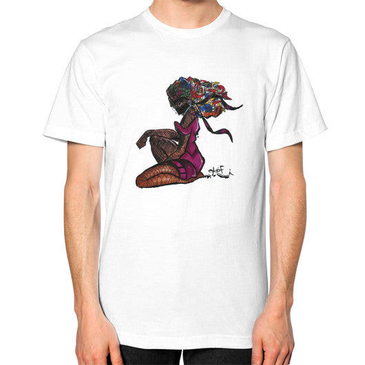Unisex T-Shirt (on man) White - dipi
