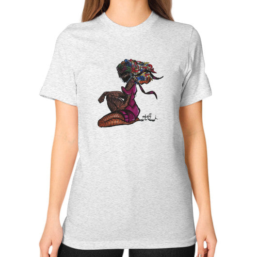 Unisex T-Shirt (on woman) Ash grey - dipi