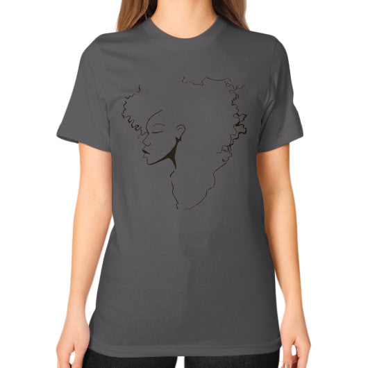 Unisex T-Shirt (on woman) Asphalt - dipi