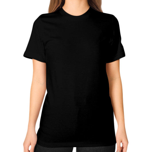 Unisex T-Shirt (on woman) Black dipi