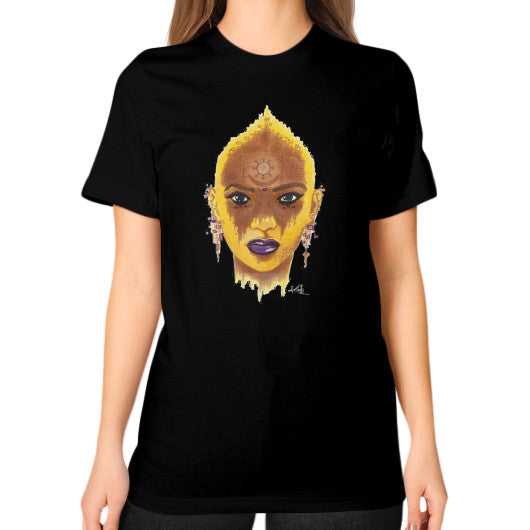 Unisex T-Shirt (on woman) Black - dipi