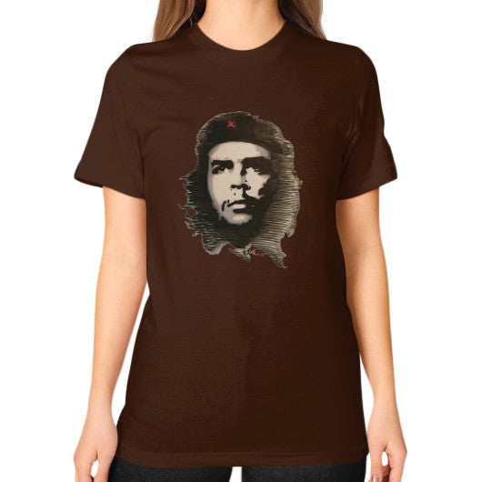 Unisex T-Shirt (on woman) Brown - dipi