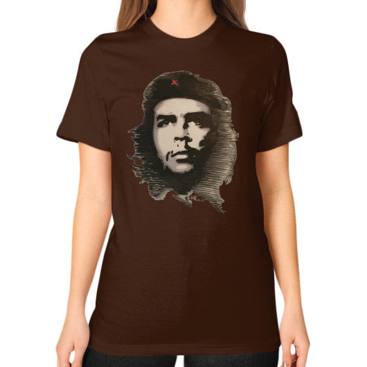 Unisex T-Shirt (on woman) Brown - dipi